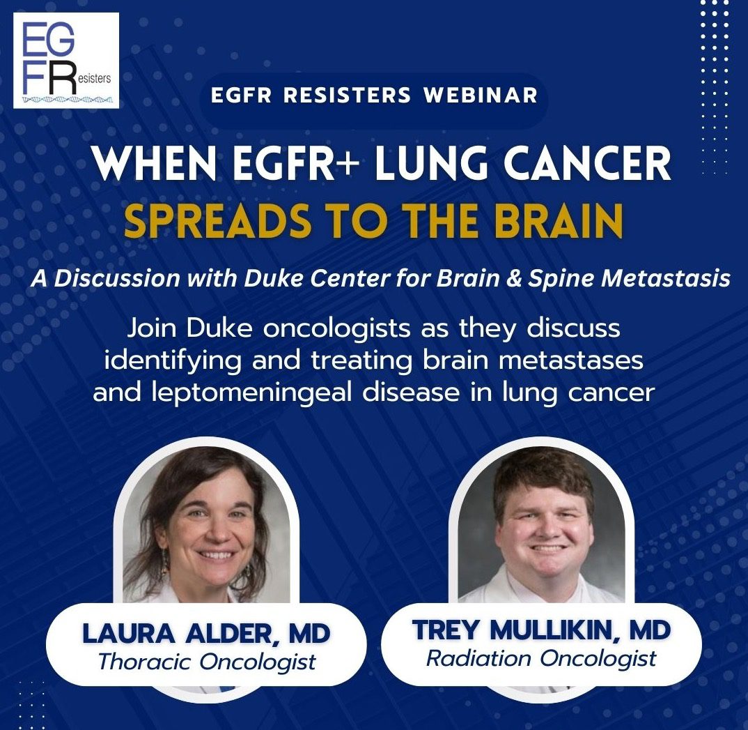 EGFR and lung cancer spread to the brain